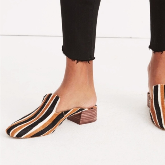 Madewell Shoes - ❗️MADEWELL - NWT Willa Mule - Striped Calf Hair